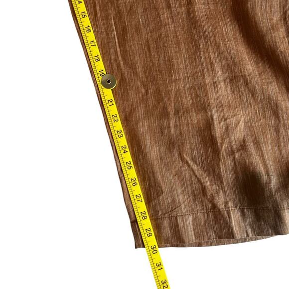 Athleta Women’s Plus Size Cabo Linen Textured Wide Leg Pants Tan Size 24 - Picture 9 of 9